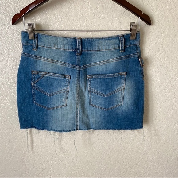 Zadig & Voltaire denim cutoff mini skirt sz small - Picture 11 of 13